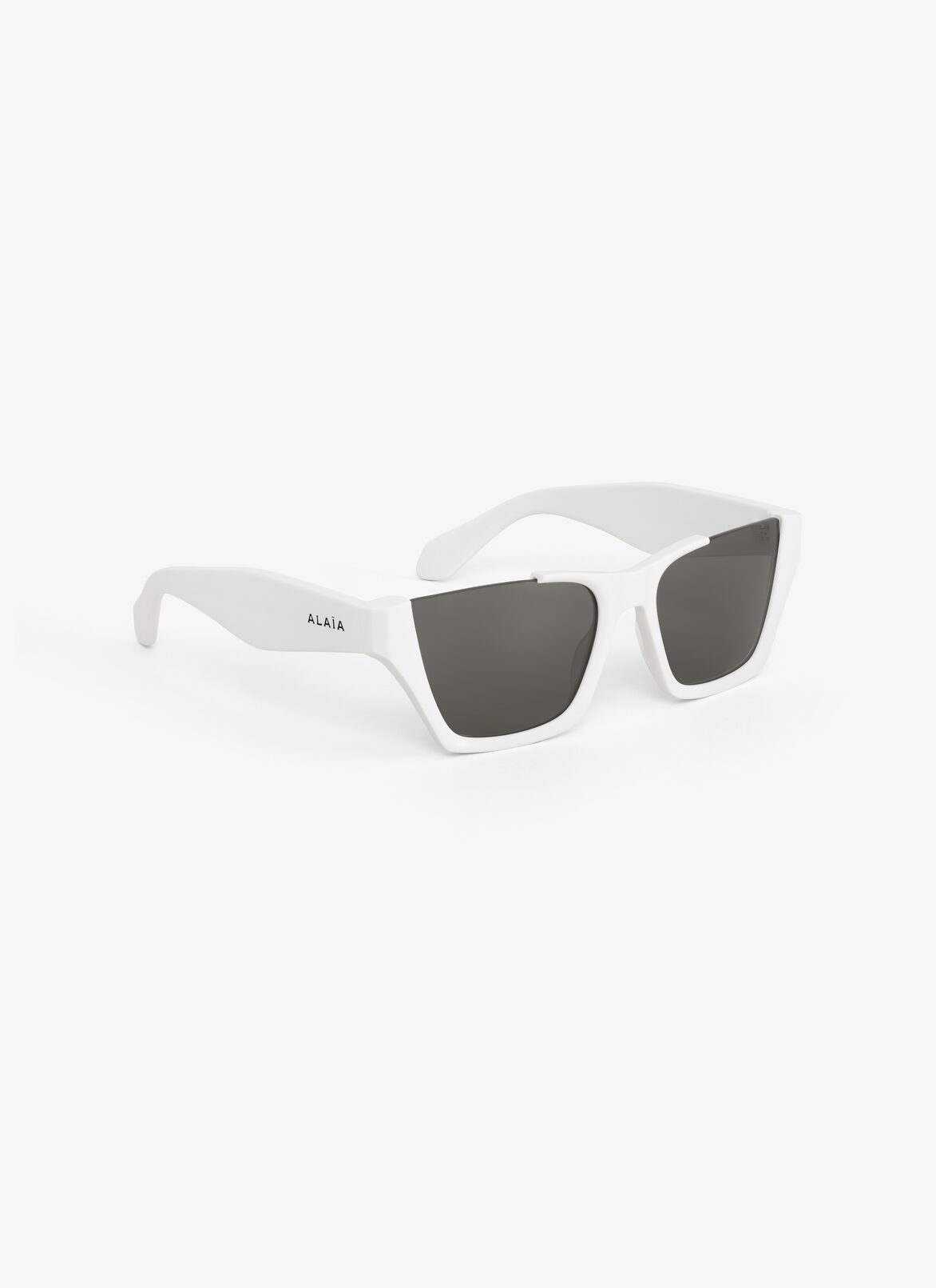 RECTANGULAR SUNGLASSES ALAÏA WHITE RECTANGULAR SUNGLASSES